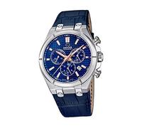 JAGUAR Men's Watch J696/2 Acamar 316L Stainless Steel Case Silver Blue Leather Strap
