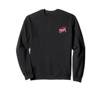Jaguar Minimalist Red Pink Heart Women Girls Sweatshirt
