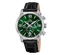 JAGUAR Model J884/3 ACAMAR Collection, 41.5 mm Green Case with Black Leather Strap for Men