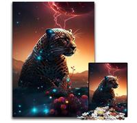 Jaguar on Mars 1000 Piece Jigsaw Puzzle Jigsaw Puzzles DIY Decoration, Brain Challenge, for Adult, Family, 26X38CM/10.23x14.96inch