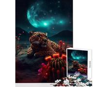Jaguar on Mars Jigsaw Puzzles 1000 Pieces for Adults Peaceful Calm Stress Relief Mindful Peaceful Leisure Game (50X75cm)