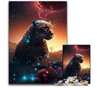 Jaguar on Mars Jigsaw Puzzles for Adults 1000 Piece Jigsaw Puzzles for Adults Perfect for Halloween, Christmas, Birthday Gift 50x75CM/19.68x29.52inch