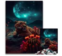 Jaguar on Mars Puzzles for 1000 Piece cardboard Jigsaw Brain Challenge, for Teenagers & Home Decor 26X38CM/10.23x14.96inch
