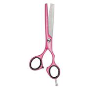 JAGUAR Pastel Plus Candy Crane 39 Modelling Scissors 5.5 Inches | Texturising scissors ergonomic design, 39 prism-cut thinning teeth, anti-allergenic metallic coating, made in Germany