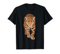 Jaguar Predatory Cat Leopard Value Graphic T-Shirt, Men, Black, L