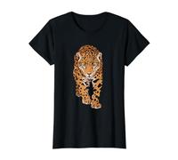 Jaguar Predatory Cat Leopard Value Graphic T-Shirt, Women, Black, S