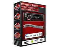 Pioneer DEH-S120UB CD MP3 USB AUX In Tuner Car Stereo - Red Illumination