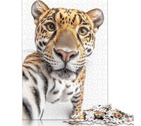 Jaguar Selfie Puzzle 1000 Piece Adult Jigsaw Puzzle Puzzle Adult Jigsaw Puzzle Educational Game Challenge Toy 1000pcs (75x50cm)