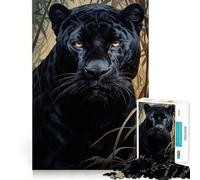 Jaguar Stare Jigsaw Puzzles for Teenagers 1000 Pieces Memory Train Fine Thick Home Game Birthday Present (38x26cm)