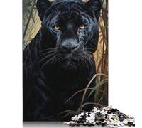 Jaguar Stare Puzzles 500 Pieces for Teenagers Gifts Wooden Puzzle for Adults And Teenager Home Decoration Puzzle Toys 500pcs (52x38cm)