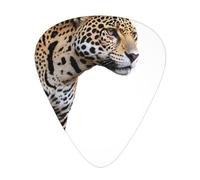 Jaguar stripes Printed pick set - 12 pieces, thin, medium and thick guitar picks, suitable for guitar, bass, electric guitar and ukulele