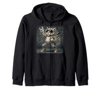 Jaguar Sunglasses Rock Music Funny Retro Cool Zip Hoodie