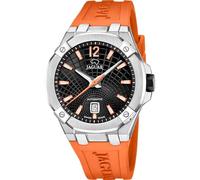 JAGUAR Swiss Made Men's Automatic Watch Orange Rubber Analog Watch - Calendar - High Resistance Sapphire Crystal - Water Resistant 10 ATM J1030/1 Automatic