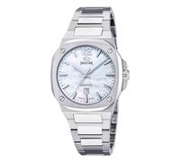 JAGUAR Swiss Made Women's Analogue Watch in 316l Stainless Steel Silver - Quartz Movement - High Resistance Sapphire Crystal - Water Resistant 10 ATM - Calendar J1027/1 - Rondcarre