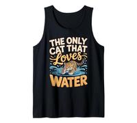 Jaguar The Only Cat that Loves Water Wildlife Tank Top