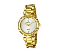 JAGUAR - Unisex Adult Watch Model J830 / 1 from The Cosmopolitan Collection, 34.5 mm White case with Plated Steel Strap for Women - J830/1