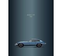Jaguar Unruled Composition Notebook: Flex Cover, 100 unruled pages [50 sheets], 7.5" x 9.25 (19,05x23,5cm): Car notebook | composition notebook | jaguar