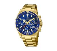 JAGUAR Watch Model J864/2 from Executive Collection, 43.5 mm Blue case with Plated Steel Strap for Men, one Size, 43.5, Bracelet