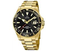 JAGUAR Watch Model J877/3 from Executive Collection, 43.5 mm Black case with Plated Steel Strap for Men, one Size, 43.5, Bracelet