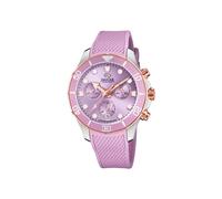 JAGUAR Watch Model J890/2 Woman Collection, 38.50/38.5 mm Lilac Rubber Strap for Women