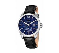 JAGUAR Watches J663/2 Men's Leather Watch, Blue/Black, Strap, Black Blue, Classic