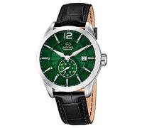 Jaguar Watches J663/3 Mens Black Leather Wrist Watch, Green/Black, Strap