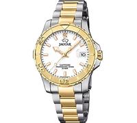 Jaguar Woman Collection Watch Model J896 / 1 34mm White Case with Two Tone Steel Strap for Women J896/1, Single-Coloured, Bracelet