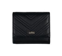JAGUAR Women's Small Leather Wallet, Gift Idea for Women with Elegant Quilted Design, Luxury Leather Wallet to the Touch and Unique in Its Style with Exclusive Stitching, Black, Taglia Unica, Classic