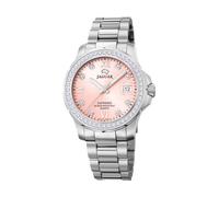 Jaguar Women's Swiss Quartz Watch - Model J892/2, Stainless Steel, Pink Dial, Crystal Accents