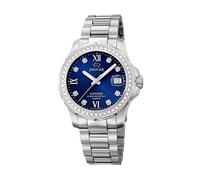 Jaguar Women's Swiss Quartz Watch - Model J892/3, Stainless Steel, Blue Dial, Crystal Accents