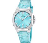 JAGUAR Women's Watch J1032/2 Swiss Made Rondcarre 316L Stainless Steel Case Grey Blue Leather Strap