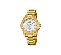 JAGUAR Women's Watch Model J898/1 Woman Collection, 34 mm White Case with Plated Steel Strap