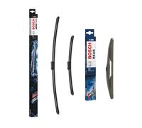 Jaguar XF Sportbrake Wiper Blade Front + Rear Set 2017 Onwards BOSCH AEROTWIN