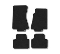 Jaguar XJ8 (2003-2009) [SWB] Premium Car Mats Accessories Tufted-Pile Carpet Grey Trim Tailored Fit Non-Slip Floor Mats Compatible Full Front & Rear Set Full Coverage Hand-Finished Accessory