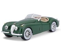 Jaguar XK 120 green diecast model car 22018 Bburago 1:24