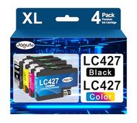 Jagute 4 Pack LC427 Ink Cartridges Compatible with Brother LC427 LC427XL Ink Cartridges Black and Colour Multipack for Brother MFC-J5955DW MFC-J6955DW MFC-J6957DW MFC-J6959DW HL-J6010DW Printers
