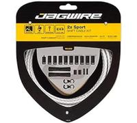 Jagwire 2X Sport Shift Adult Unisex Shift Cable and Sheath Kit, White, One Size