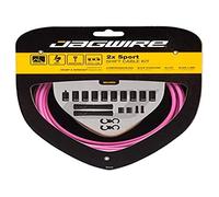 Jagwire 2X Sport Shift Kit - Unisex Adult Derailleur Cable - Pink, One Size