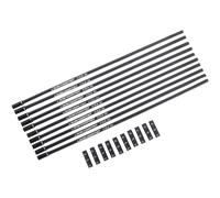 Jagwire Shift Cable Sleeve 10 Units Silver 4 x 240 mm 4 x 240 mm Black