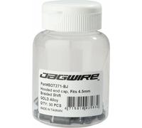 Jagwire Hooded End Cap 4.5mm Braided Shift Bottle of 30 Black