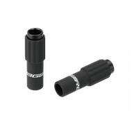 Jagwire Gear Sport Mini Inline Cable Adjuster Alloy 4mm Rubber-Coated Black Pack of 2