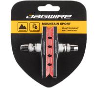 Jagwire Mountain Sport Brake Pads Threaded Post Red