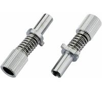 Jagwire Road Sport Frame Mount Mickey Adjusting Barrels Pair Chrome