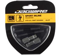 Jagwire Sport 4mm Mini Inline Cable Tension Adjusters Pair Titanium