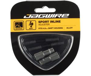 Jagwire Sport 4mm Mini Inline Cable Tension Adjusters Pair Titanium