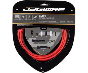 Jagwire - Universal 2X Elite Sealed DIY Shift Cable Kit | for Road, MTN, and Gravel Bike | SRAM and Shimano Shifter Compatible, Polished Ultra Slick Cables with Lubricated Liners, 3 Colors