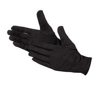 Jah 579 Cotton Gloves, 12 Pairs, Oeko-Tex, Heavy, Reinforced, White, Black, 579-BL