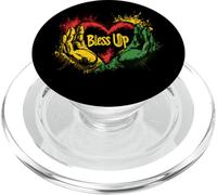 Jah Bless Up Rasta Reggae Music Hand Heart Rastafari PopSockets PopGrip for MagSafe