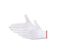 JAH Knitted Cotton/Polyamide Gloves with PVC Grip Dots - Non-Slip Grip for Warehouse, Assembly & Shipping
