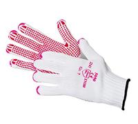 JAH Knitted Cotton/Polyamide Gloves with PVC Grip Dots - Secure Grip & Durable for Warehouse, Assembly & Shipping